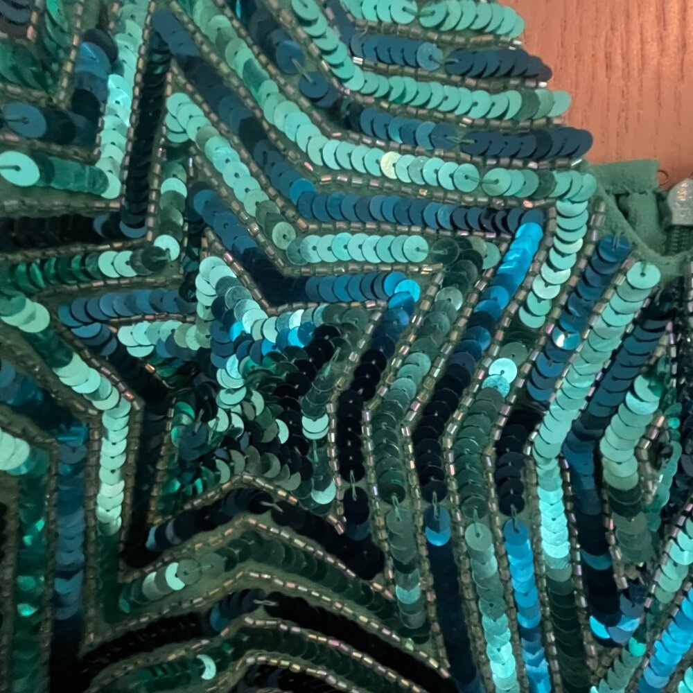 Nasty Gal Teal & Emerald Sequin Mini Dress - Picture 6 of 8